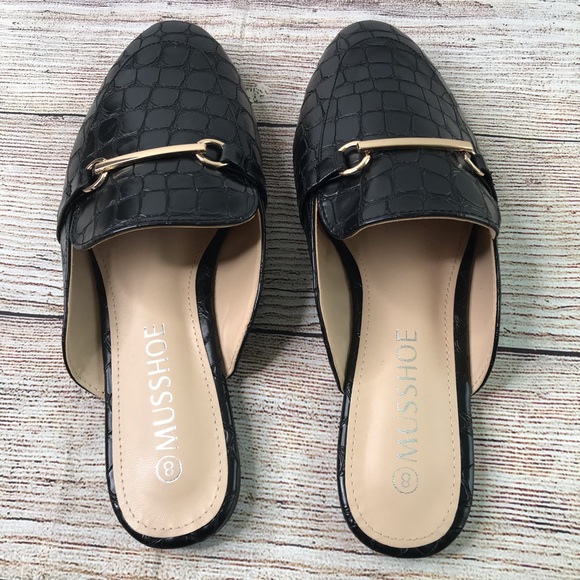 Black Mule Slides Size:8 - Picture 7 of 10